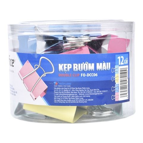 Kẹp bướm màu Flexoffice 51mm FO-DCC06 (FS)