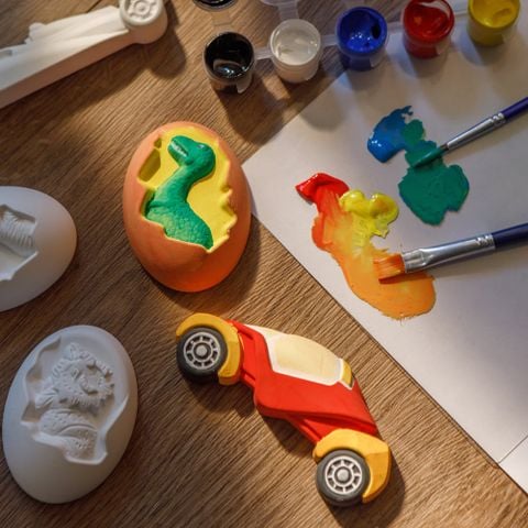 DIY - Tô tượng thạch cao Thiên Long Colokit