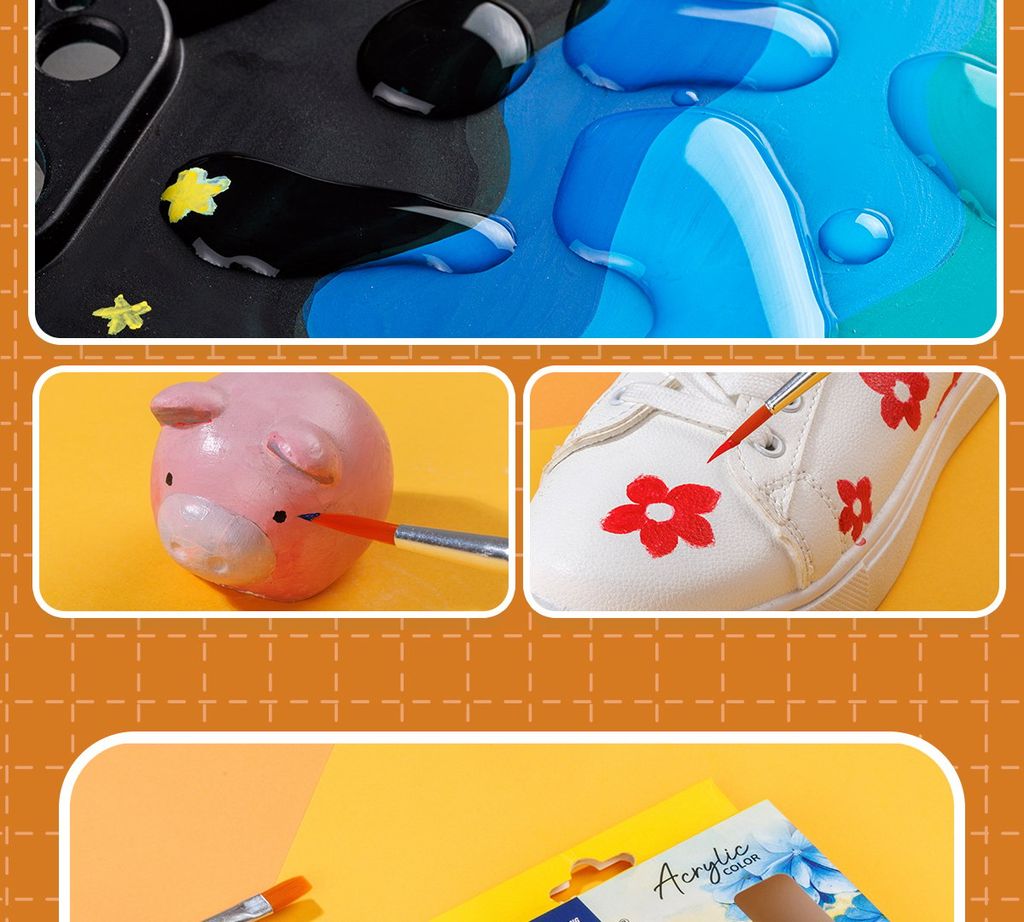 Màu nước Acrylic dạng tuýp 12ml Thiên Long Colokit ACR-C008