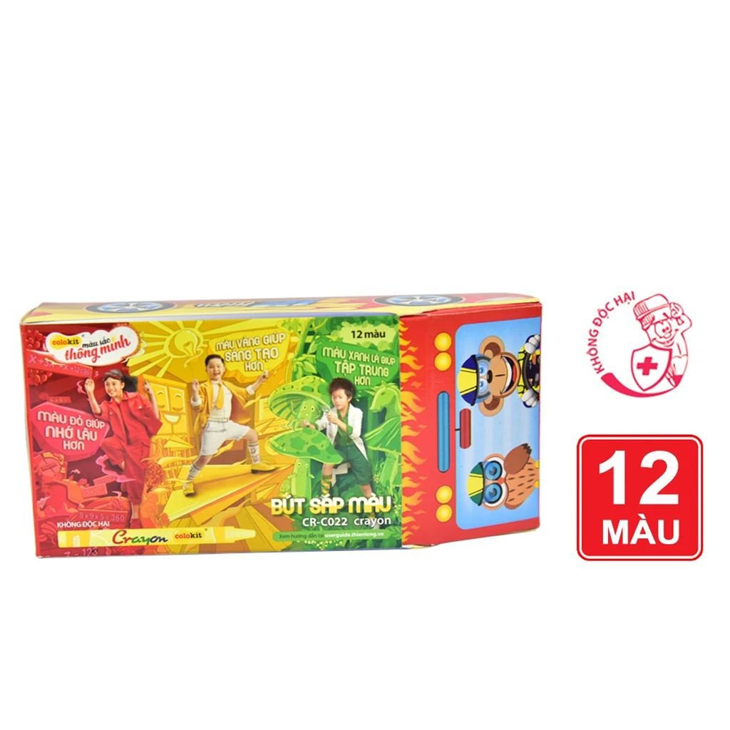 Bút sáp 12 màu Colokit CR-C022