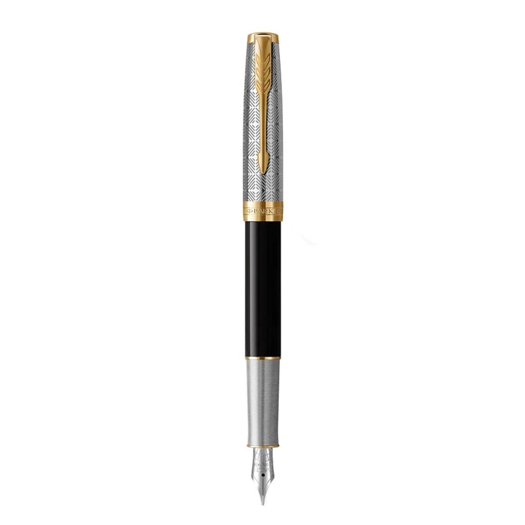 Bút máy cao cấp Parker SON Metal Black GT18k GB-2119784 - Mạ vàng 18K
