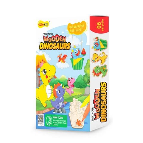 DIY - Bộ tranh gỗ Thế giới Khủng Long Thiên Long Colokit KIT-C031