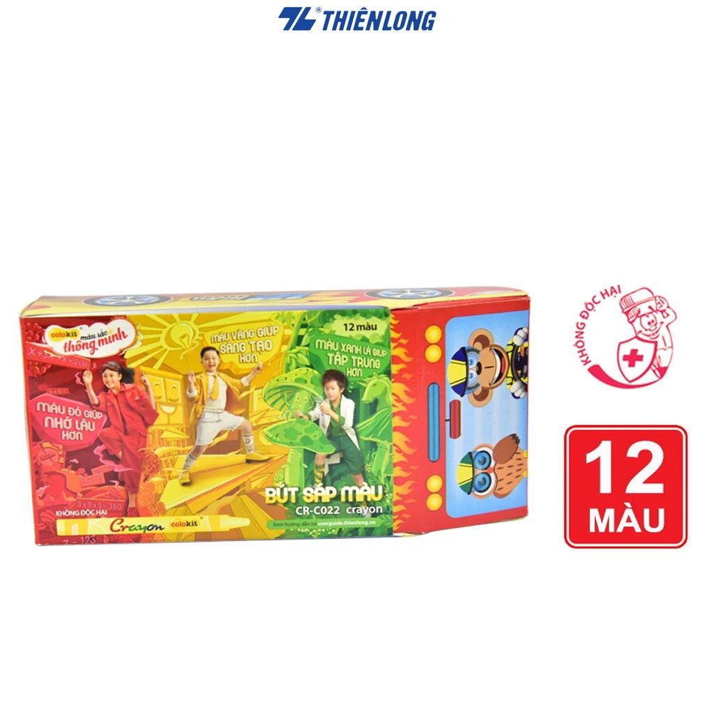 Bút sáp 12 màu Colokit CR-C022