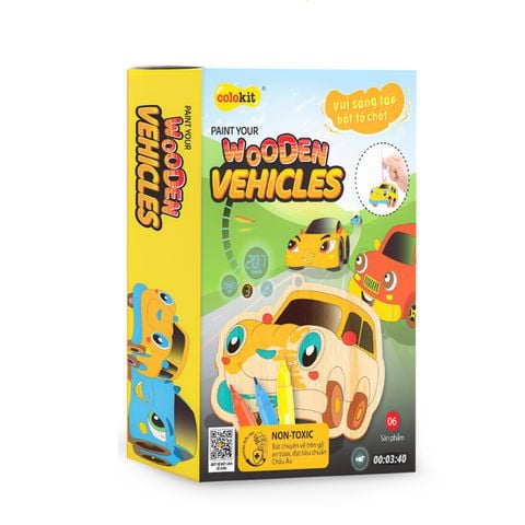 DIY - Bộ tranh gỗ tô màu Phương Tiện Giao Thông Thiên Long Colokit KIT-C032