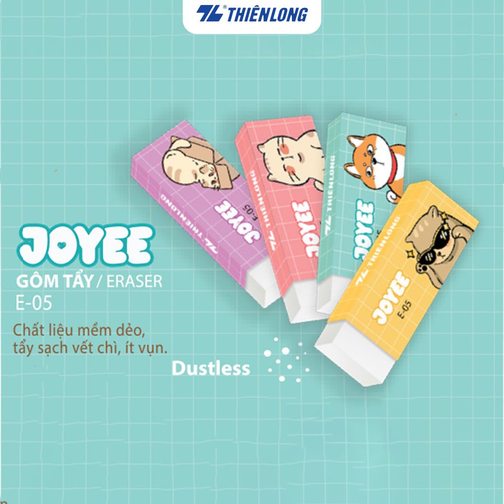 Gôm tẩy xóa chì Joyee Thiên Long E-05 - Mẫu ngẫu nhiên