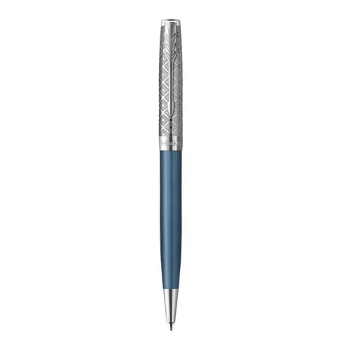 Bút bi cao cấp Parker SON X-Metal Blue CT GB-2119649 - Thép không gỉ