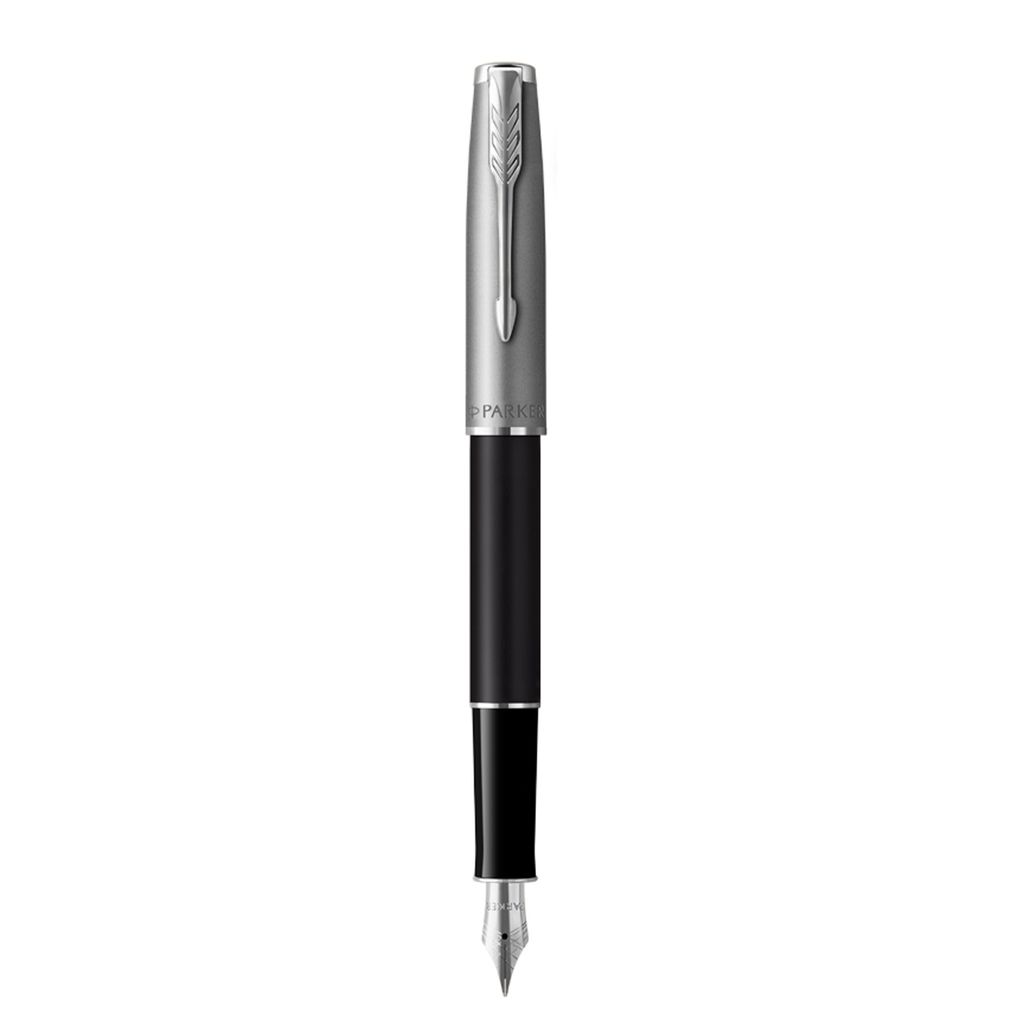 Bút máy cao cấp Parker SON SB Metal Black CT TB-2146870 - Thép không gỉ