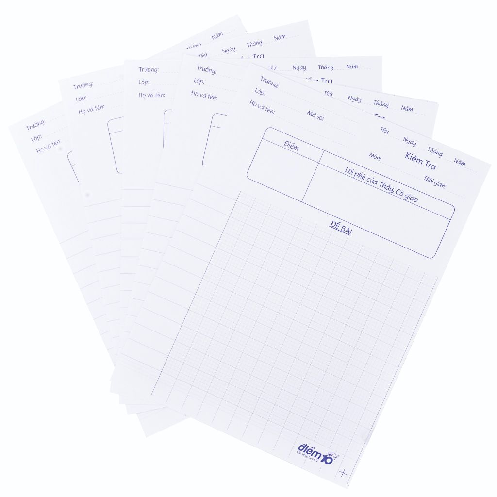 Giấy kiểm tra  Điểm 10 TP-GKT011 5 ôly