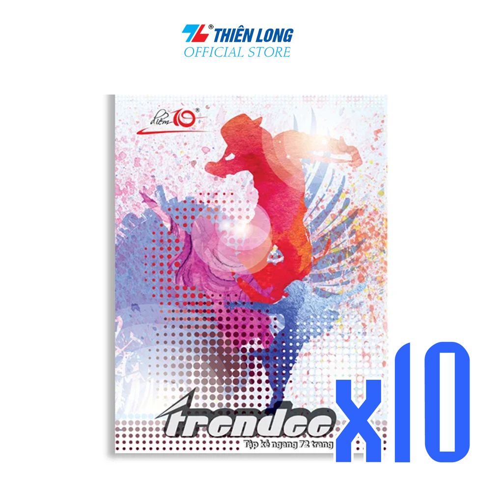 [Combo 10 cuốn] Tập học sinh 72 trang Điểm 10 NB-081 (hình ngẫu nhiên)
