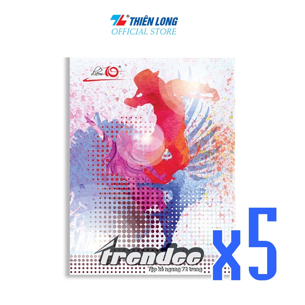 [Combo 5 cuốn] Tập học sinh 72 trang Điểm 10 NB-081 (hình ngẫu nhiên)