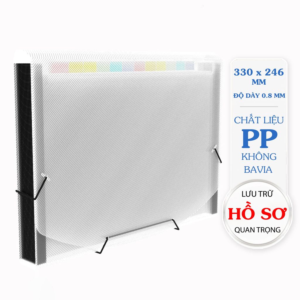 Cặp hồ sơ 5S-12 ngăn Thiên Long Flexoffice FO-EB003