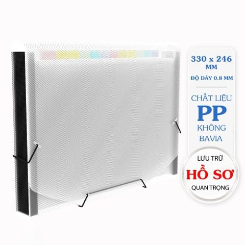 Cặp hồ sơ 5S-12 ngăn Thiên Long Flexoffice FO-EB003