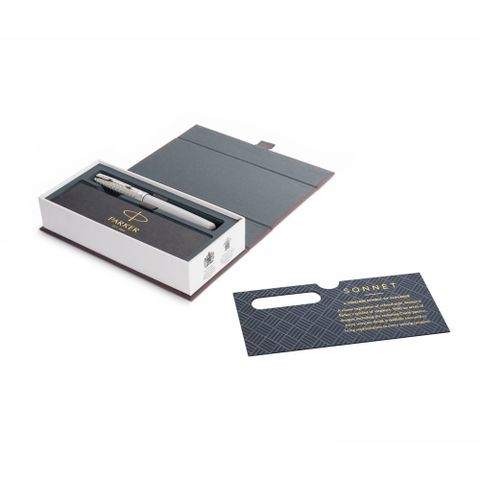 Bút lông bi cao cấp Parker Sonnet Đ-MT&PRL CT F GB-1931549- Bộ quà tặng cao cấp sổ và túi giấy