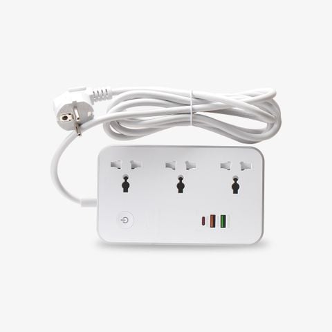 Ổ cắm điện thông minh Rạng Đông Wifi Model: OC08.WF.USB 3C/10A