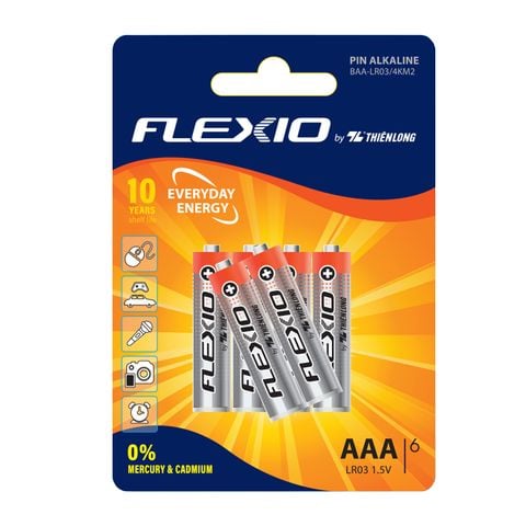 Pin Alkaline AAA Thiên Long Flexio