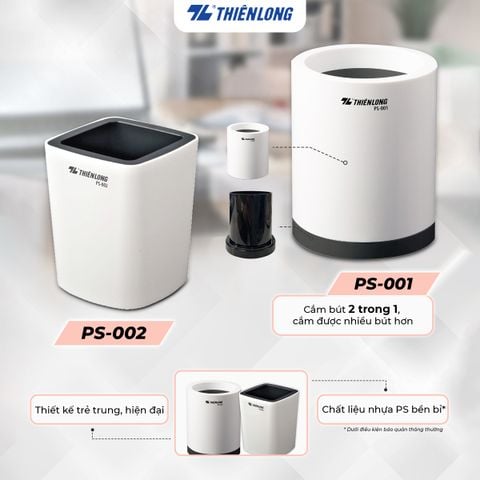 Ống cắm bút Thiên Long - Đa dụng tiện lợi Thiết kế trẻ trung