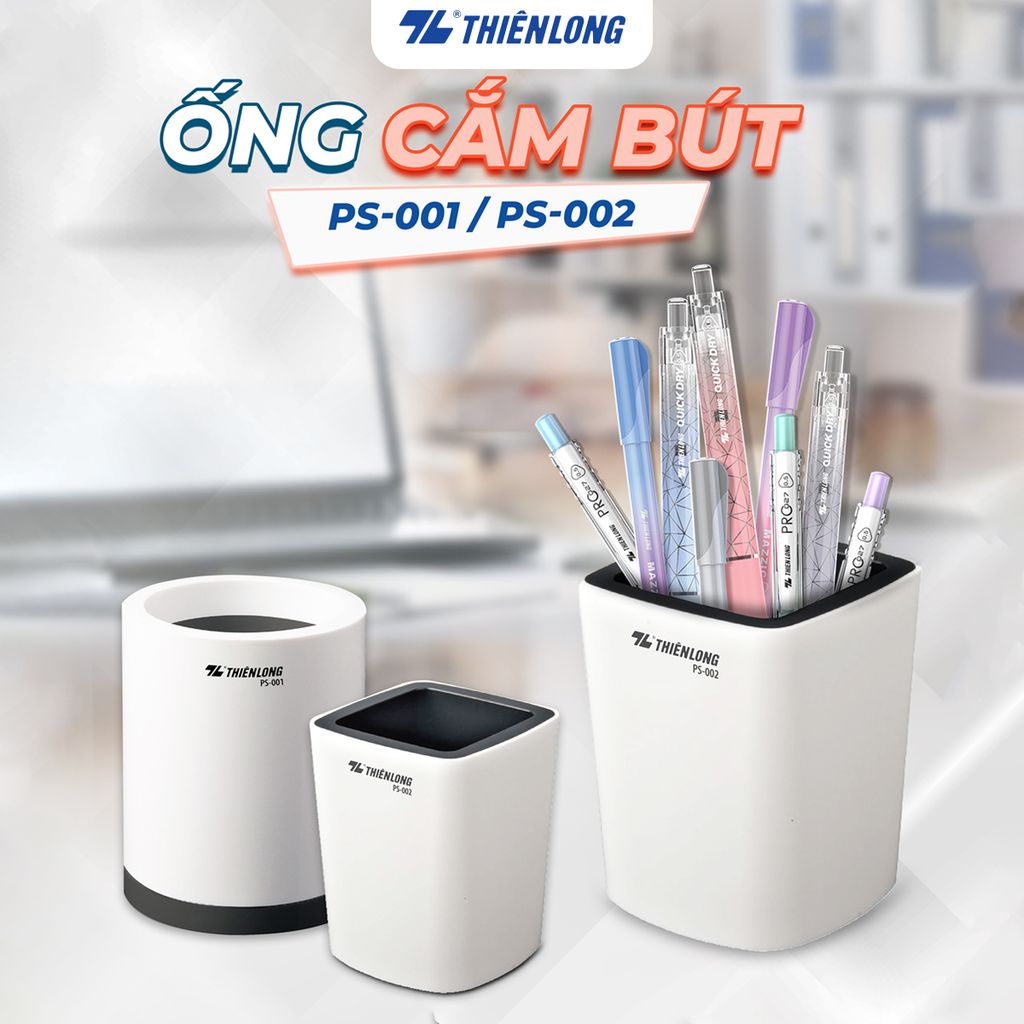 Ống cắm bút Thiên Long - Đa dụng tiện lợi Thiết kế trẻ trung