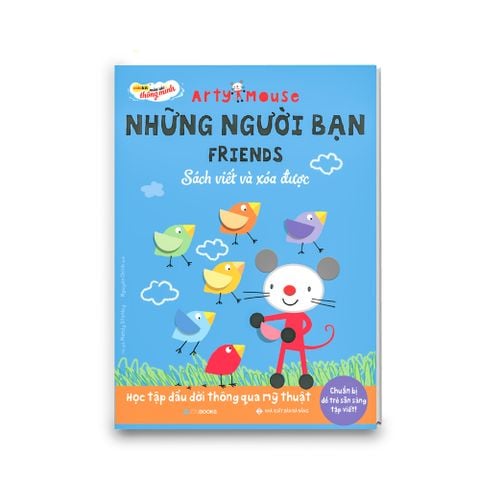 Sách hướng dẫn viết và xóa được theo các hình thú ngộ nghĩnh Arty Mouse Colokit FRIENDS AB-C008/AR