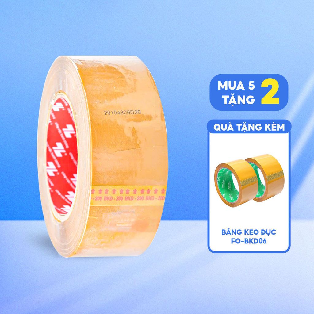 Combo 5 Băng keo đục 150 yards Thiên Long BKD-150 - Tặng 02 Cuộn keo đục 60 yards