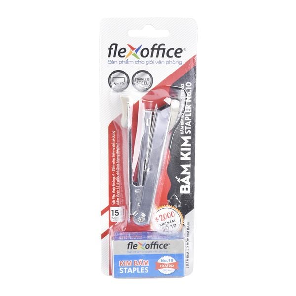 Bộ bấm kim và kim bấm Flexoffice FO-ST02-S2