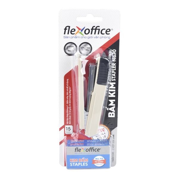 Bộ bấm kim số 10 và kim bấm Flexoffice FO- ST03- S2