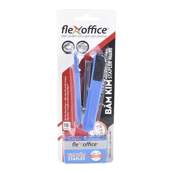 Bộ bấm kim số 10 và kim bấm Flexoffice FO- ST03- S2