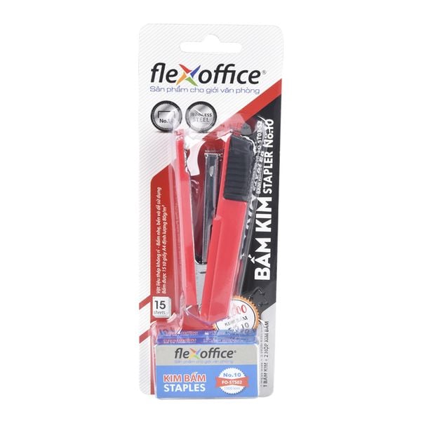 Bộ bấm kim số 10 và kim bấm Flexoffice FO- ST03- S2