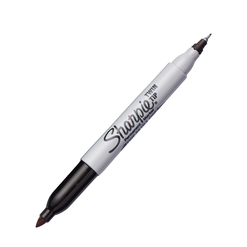 Bút Lông Dầu Sharpie Twin Tip Đen 32201