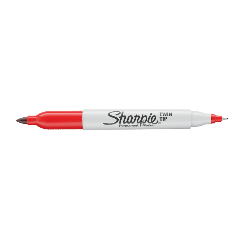 Bút Lông Dầu Sharpie Twin Tip Đỏ 32202