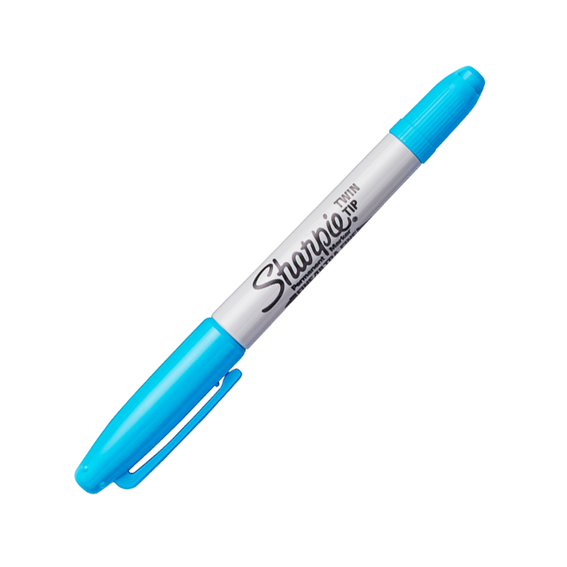 Bút lông dầu Sharpie Twin Tip xanh da trời  1799119