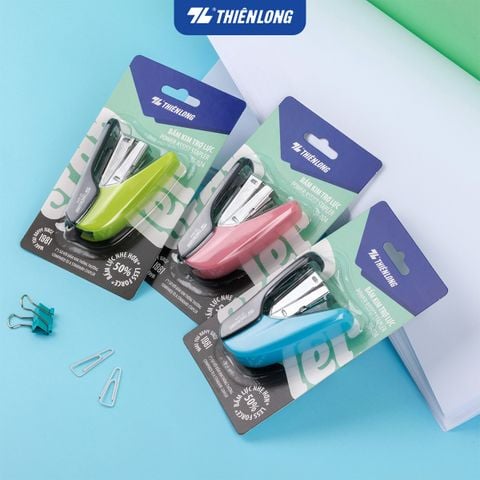 Bấm kim trợ lực số 10 - Power Assist Stapler Thiên Long - Bấm nhẹ hơn 50%