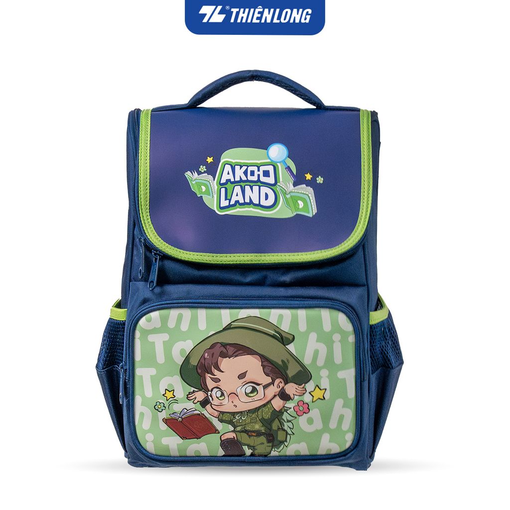 Cặp chống gù - Balo học sinh AkooLand Thiên Long BP-022/AK - Đệm mút dày dặn hơn