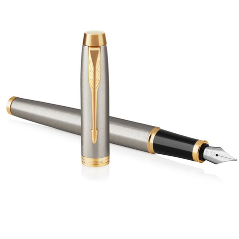 Bút máy cao cấp Parker IM Brushed Metal GT TB4-1975601 - Bộ quà tặng túi giấy