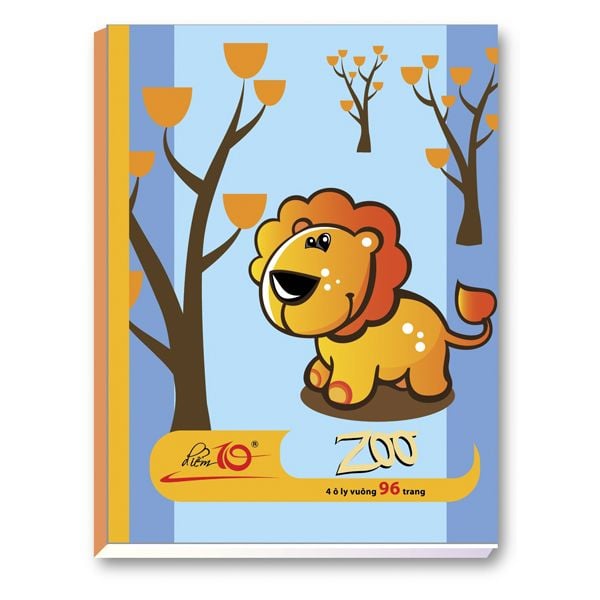 Tập học sinh 96 trang 4 ô ly vuông 60 gsm Điểm 10 TP-NB028 (hình ngẫu nhiên)