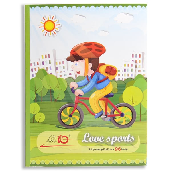 Tập học sinh 96 trang 4 ô ly vuông 70 gsm Điểm 10 TP-NB044 (hình ngẫu nhiên)