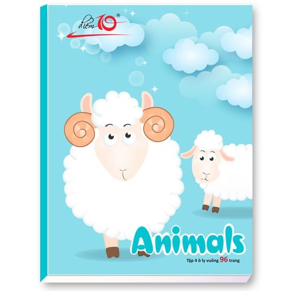 Combo 5 Tập học sinh 96 trang 4 ô ly vuông 100 gsm Điểm 10 TP-NB061 (hình ngẫu nhiên)