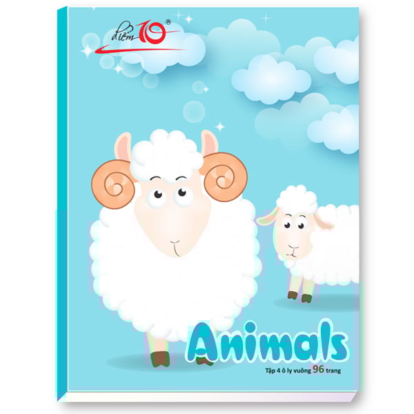 Combo 5 Tập học sinh 96 trang 4 ô ly vuông 100 gsm Điểm 10 TP-NB061 (hình ngẫu nhiên)