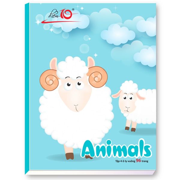 Combo 5 Tập học sinh 96 trang 4 ô ly vuông 100 gsm Điểm 10 TP-NB061 (hình ngẫu nhiên)