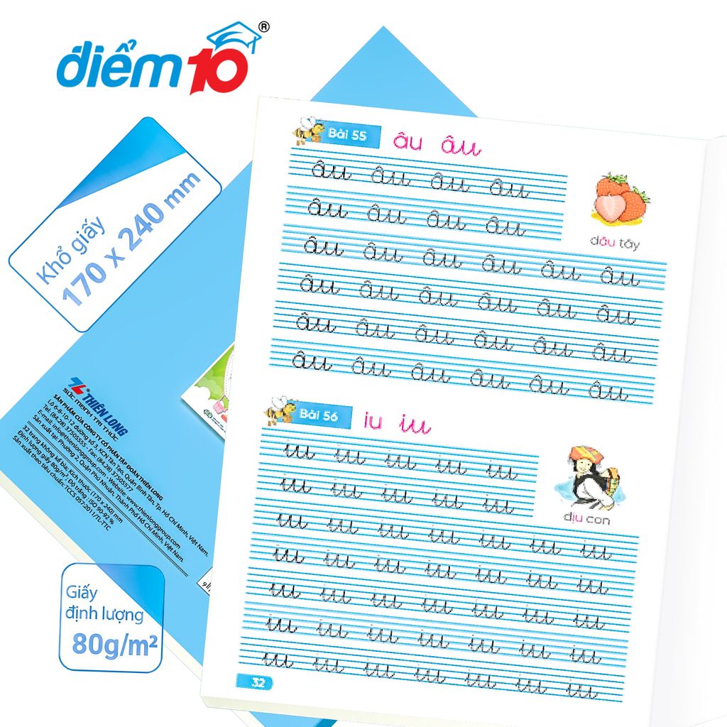 Tập tô chữ Điểm 10 TP-TTC05