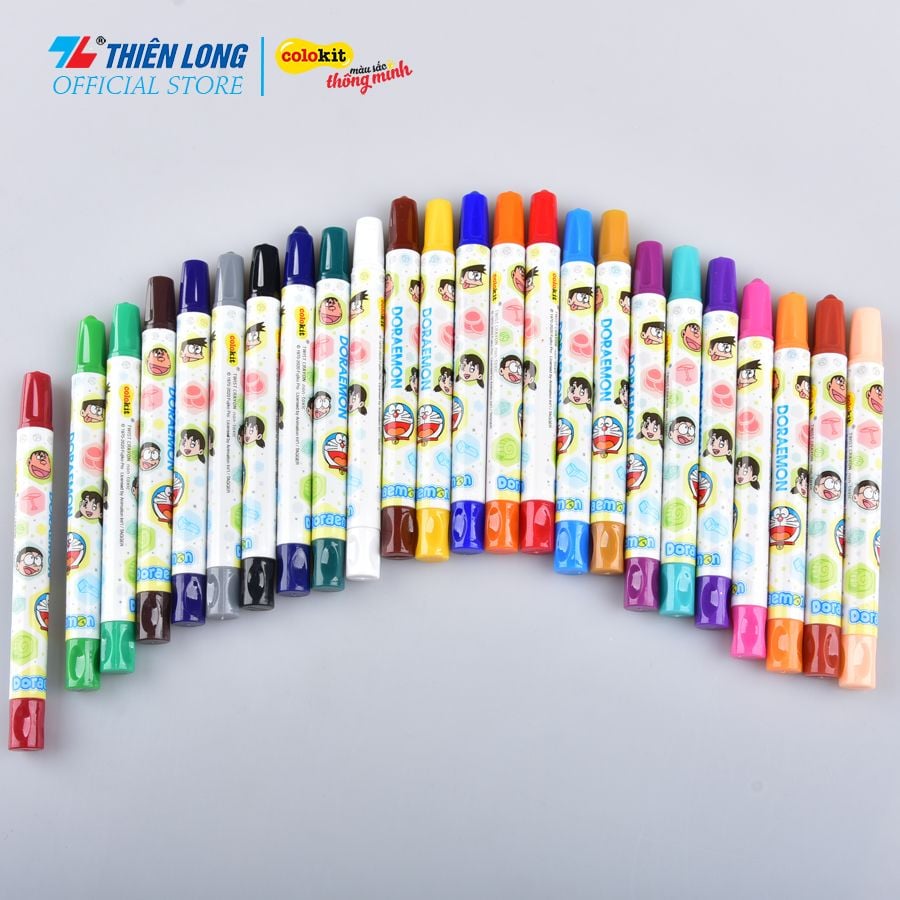 Bút sáp vặn 12 màu Thiên Long Colokit TCR-C007/DO