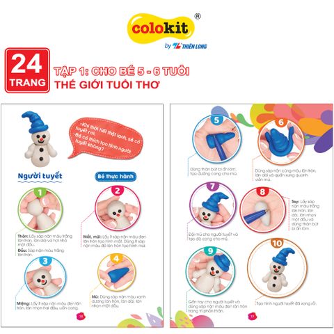 Cẩm nang tạo hình sáp nặn 5-6T1 Colokit THSN-C05