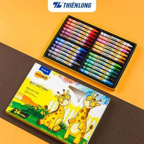 Sáp 24 màu Colokit CR-C09