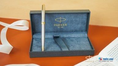 Bút bi cao cấp Parker Sonnet Đ-STAIN Steel GT TB-1950798 Mạ Vàng 18K