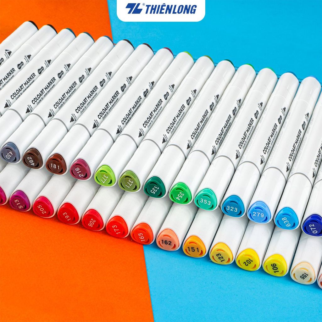 Bút dạ màu - bút marker 12 màu Thiên Long Colokit ART MARKER AM-C002 - Tặng sổ Sketch