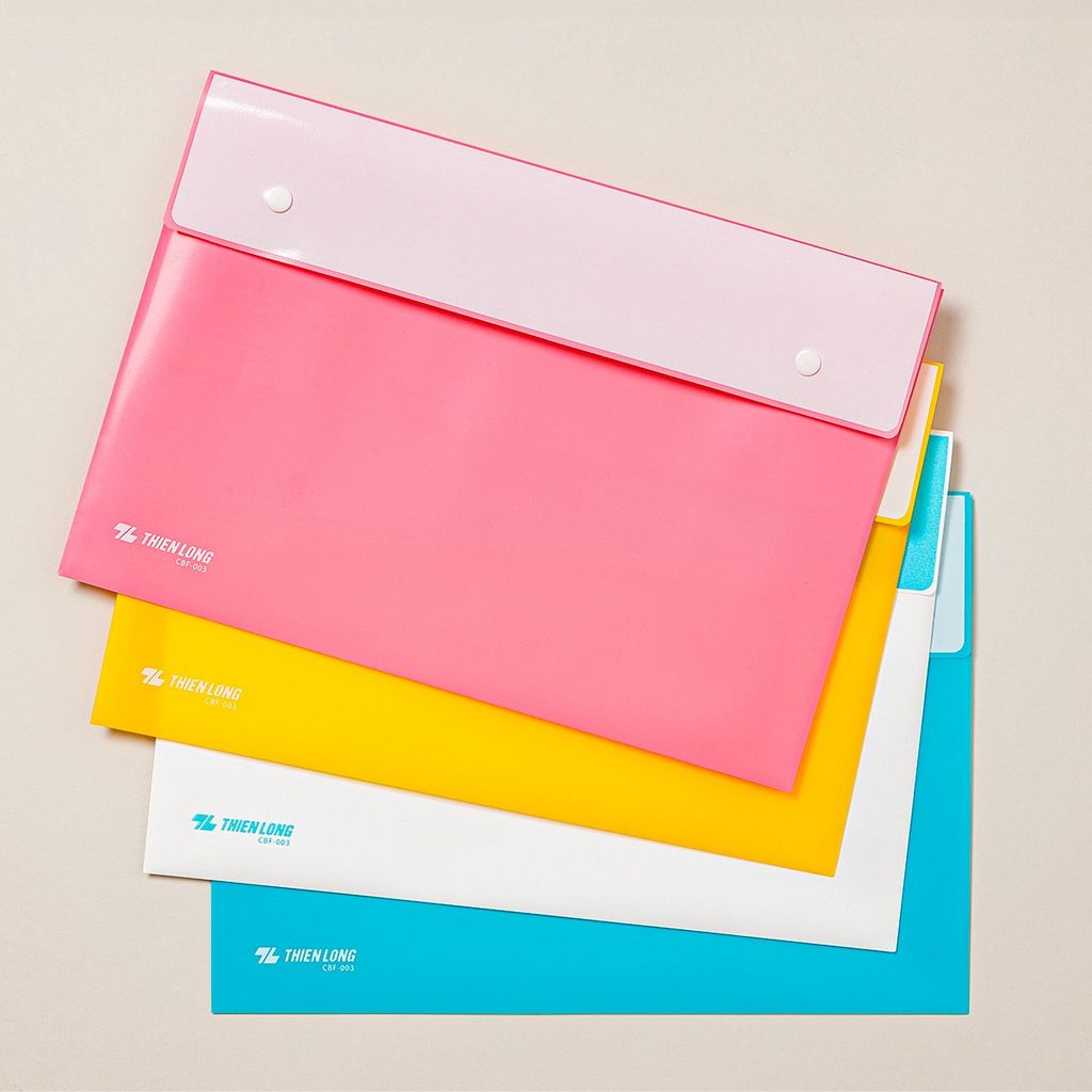 Bìa nút màu Pastel F4 Thiên Long CBF-003 - Sức chứa 125 tờ A4