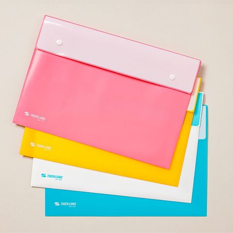 Bìa nút màu Pastel F4 Thiên Long CBF-003 - Sức chứa 125 tờ A4