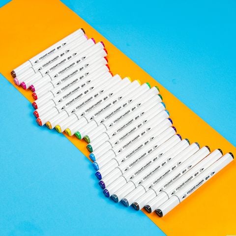 Bút dạ màu - bút marker 24 màu Thiên Long Colokit ART MARKER AM-C001 - Tặng sổ Sketch
