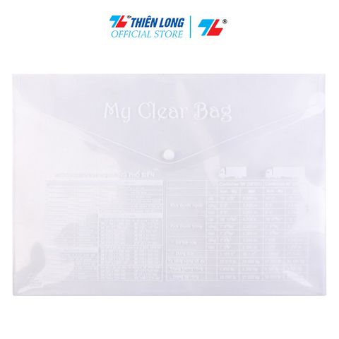 Bìa nút F4 có in TL-HCB02 - Trong suốt