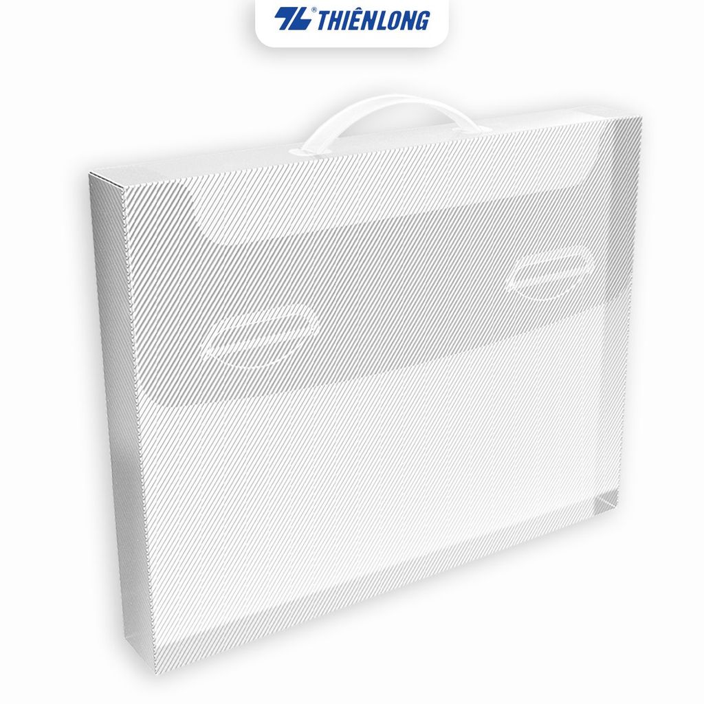 Hộp đựng tài liệu -  Hộp đựng hồ sơ - Cặp tiện lợi A4 Thiên Long PP A4 TP-DF002 - Trắng trong suốt không hoa văn