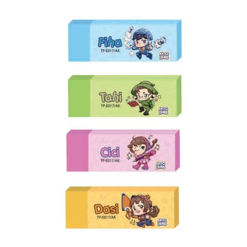 Gôm tẩy nhân vật Akooland Thiên Long TP-E017/AK - Mẫu ngẫu nhiên